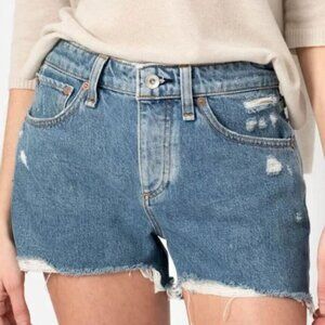 Rag & Bone Dre Low Rise Short Misha Destructed Womens Size 26 Relaxed Fit Cutoff